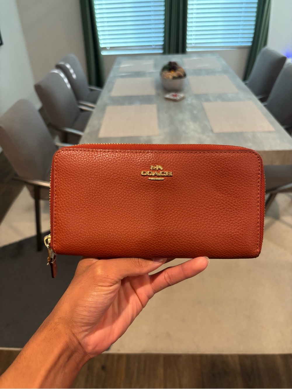 Coach Zip Around Wallet | Brown | Small